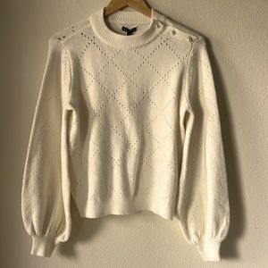 Pointelle Knit Sweater Who What Wear
